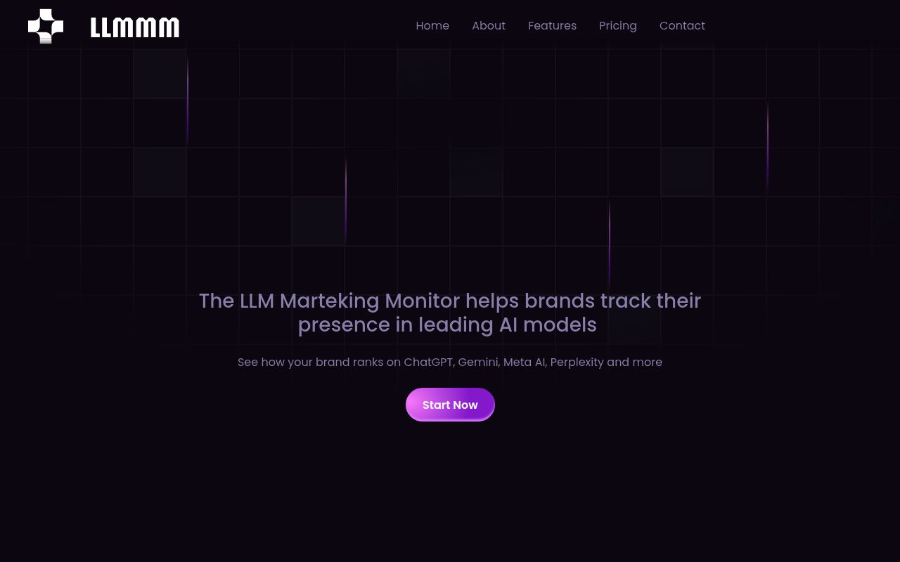 LLMMM's homepage while it was live